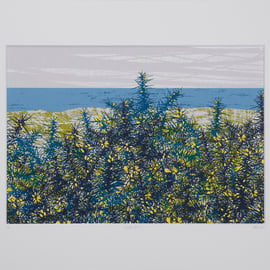 'Winter Gorse' original hand-pulled screen print