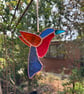 Stained glass humming bird suncatcher - Image 2