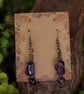 Amethyst copper earrings  - Image 2