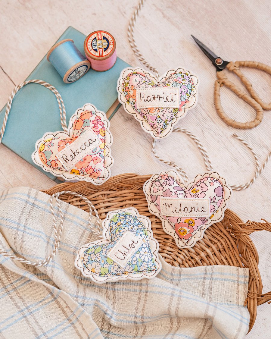 Personalised Scalloped Heart Decoration