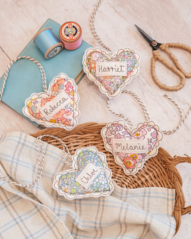 Personalised Scalloped Heart Decoration