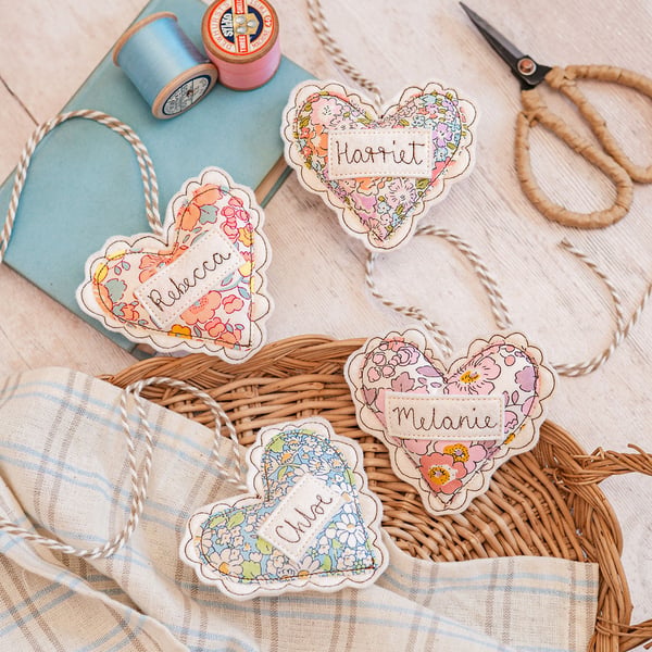 Personalised Scalloped Heart Decoration