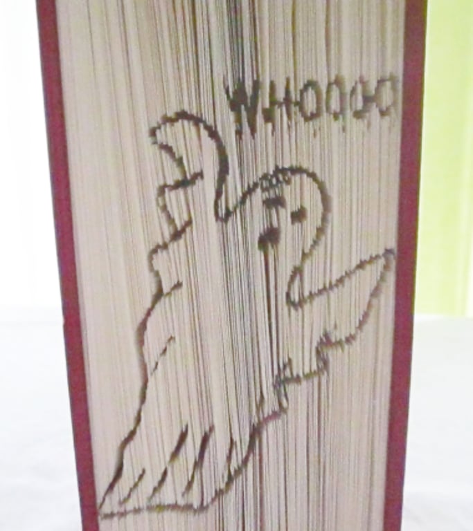 Ghost, CUT & FOLD Book Folding Pattern - EMAILED PDF PATTERN