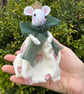 Heirloom Felt Mouse In Vintage Rose Dress