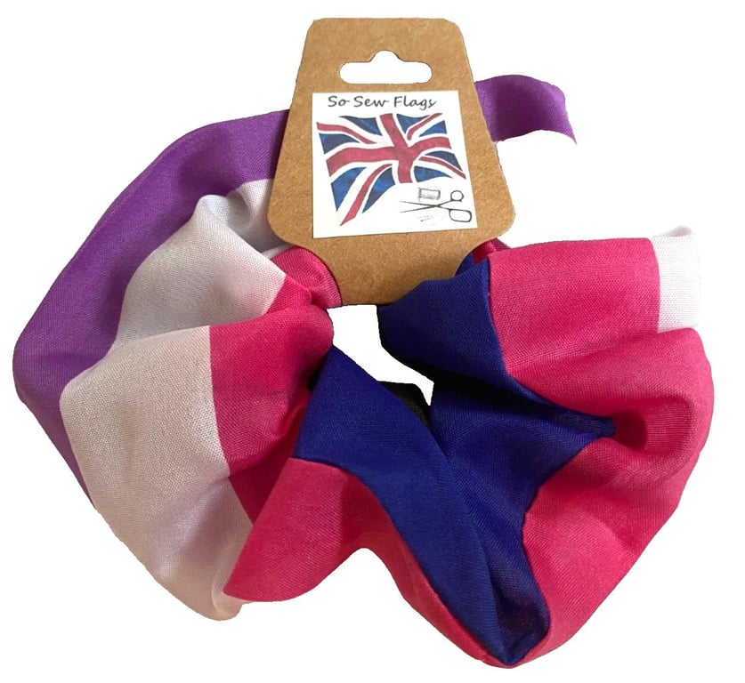 Genderfluid Pride LGBT Flag Hair Scrunchie Scrunchies Accessory Band Elastic