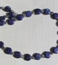 Blue Lapis Lazuli Gemstone Chunky Beaded Chakra Necklace "Blue Rose" - Image 5