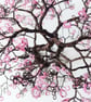 Wire Pink Blossom Tree Sculpture  - Image 3