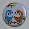 LITTLE OWLS BUTTON BADGE