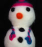 Wool Felted Snowman Christmas Bauble  - Image 6