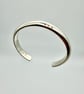 Mens dot cuff bracelet - Solid silver