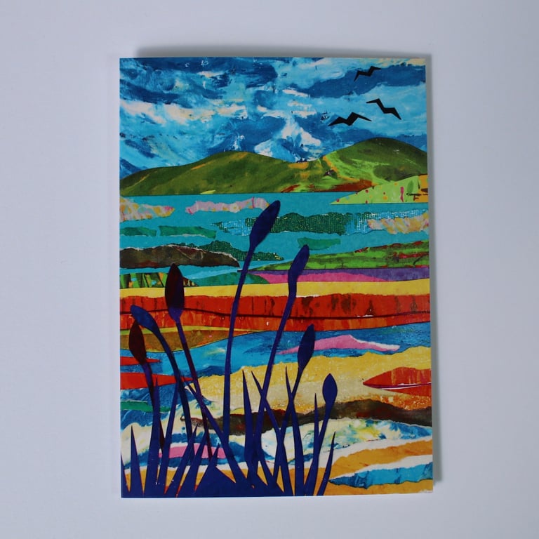 OVER THE ESTUARY-BLANK GREETINGS CARD