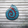 “Ammonite” copper enamelled pendant 171