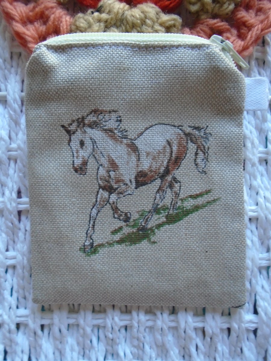 Horse Coin Purse or Card Holder 