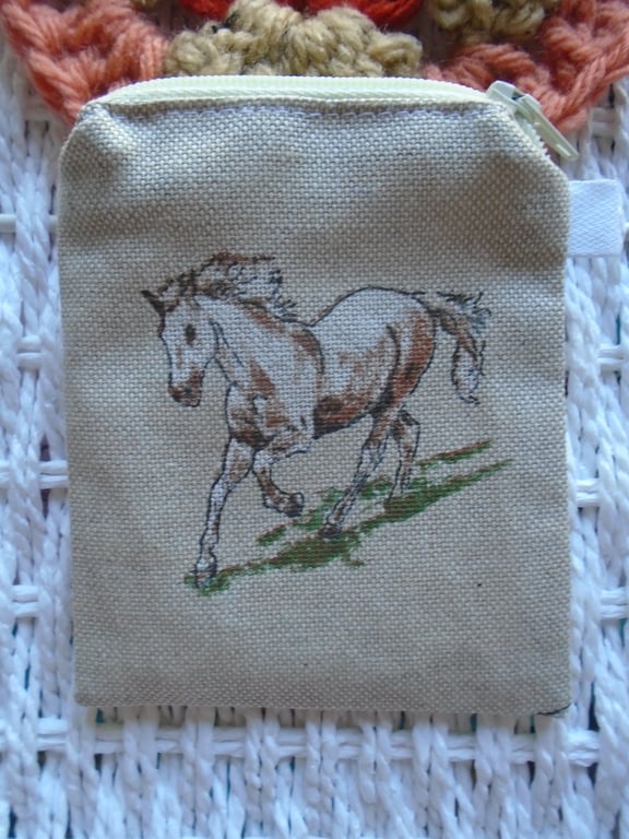 Horse Coin Purse or Card Holder 