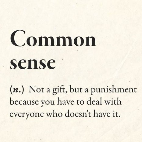 Definition of Common Sense Magnet