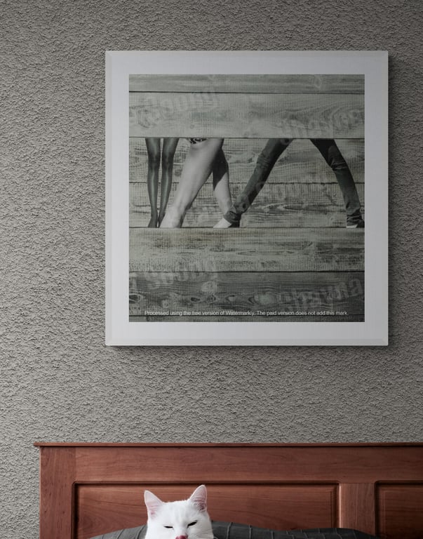 'Pedestrian' print of handmade collage