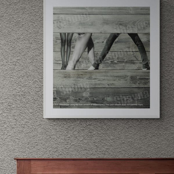 'Pedestrian' print of handmade collage