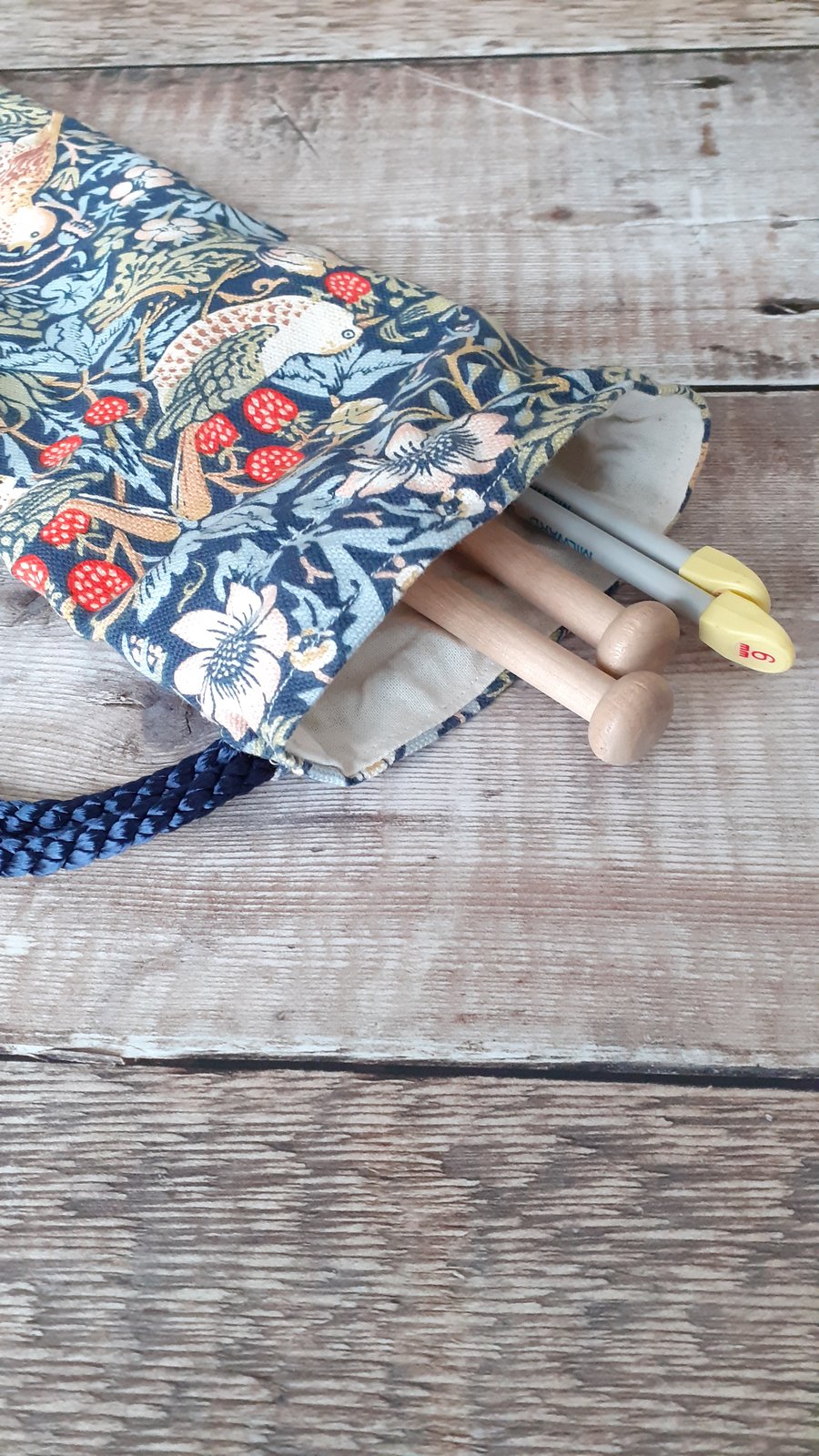 William Morris Knitting Needle bag