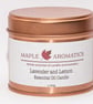 Maple Aromatics Lavender and Lemon Soy Wax Rose Gold 150g Candle Tin