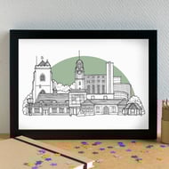 Sutton Coldfield Skyline Art Print