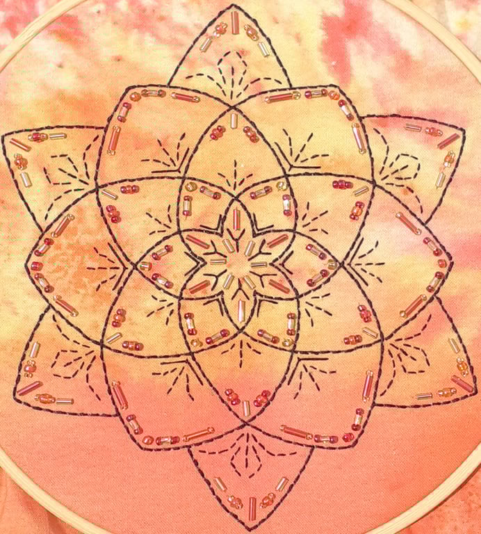 Mandala Beaded Embroidery Kit