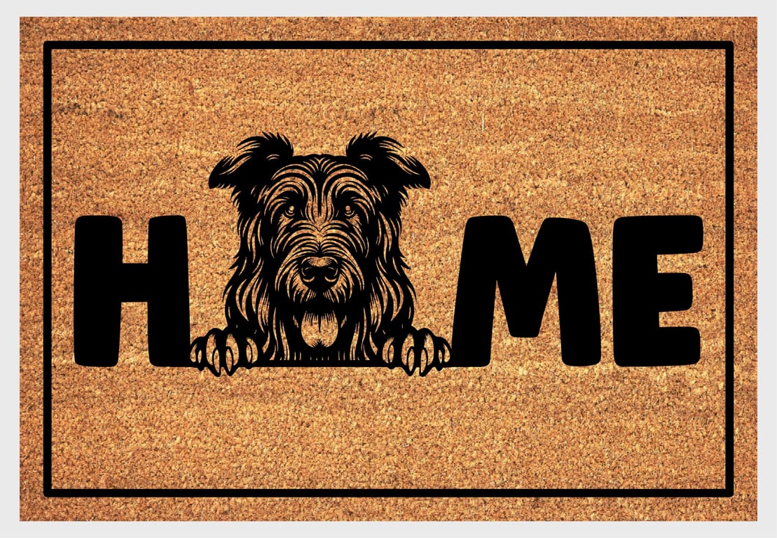 Irish Wolfhound Home Door Mat No.2 - Irish Wolfhound Dog Doormat - 3 Sizes