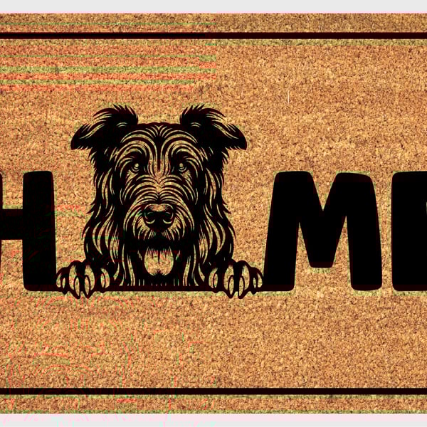 Irish Wolfhound Home Door Mat No.2 - Irish Wolfhound Dog Doormat - 3 Sizes