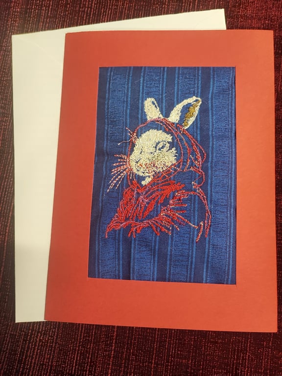 Card with Embroidery