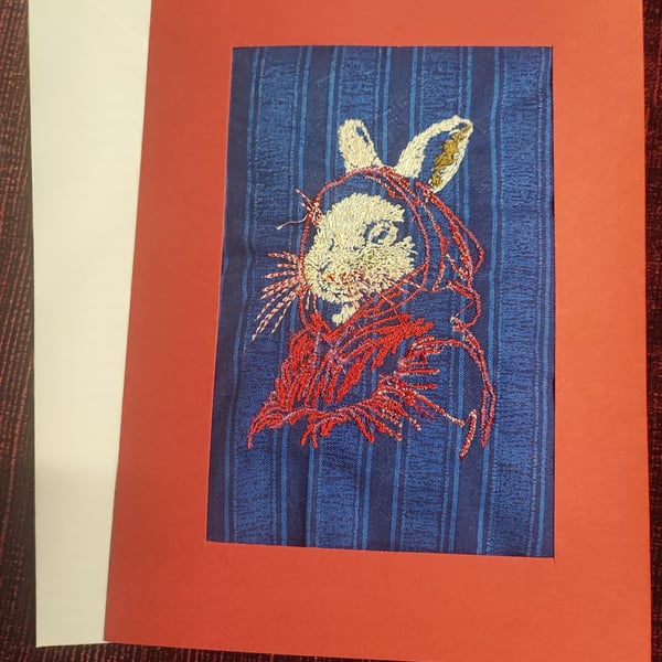 Card with Embroidery