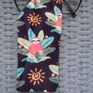 Cute Sloths Cotton Glasses Case 