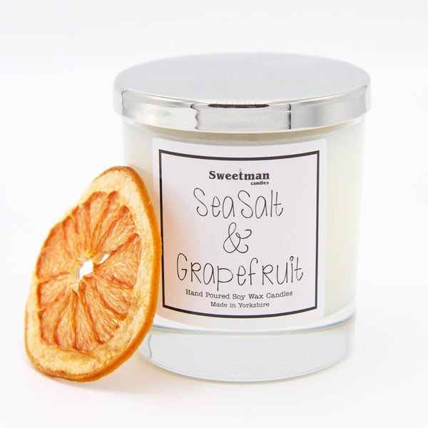 Sea Salt & Grapefruit Deluxe Large Candle