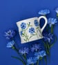 Cornflower Country Mug - Hand Painted - Image 6