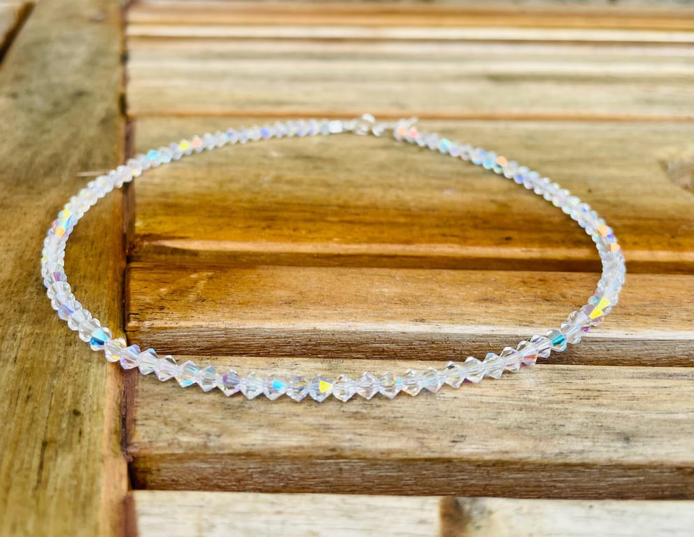 Clear AB Crystals by Swarovski Choker Necklace 