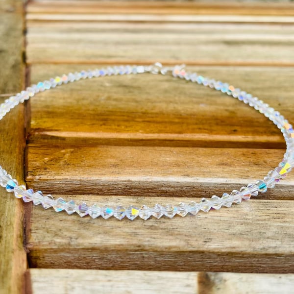 Clear AB Crystals by Swarovski Choker Necklace 