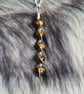 Handmade Stylish 925 Silver & Tiger's Eye Drop Pendant Necklace Gift Boxed Chain