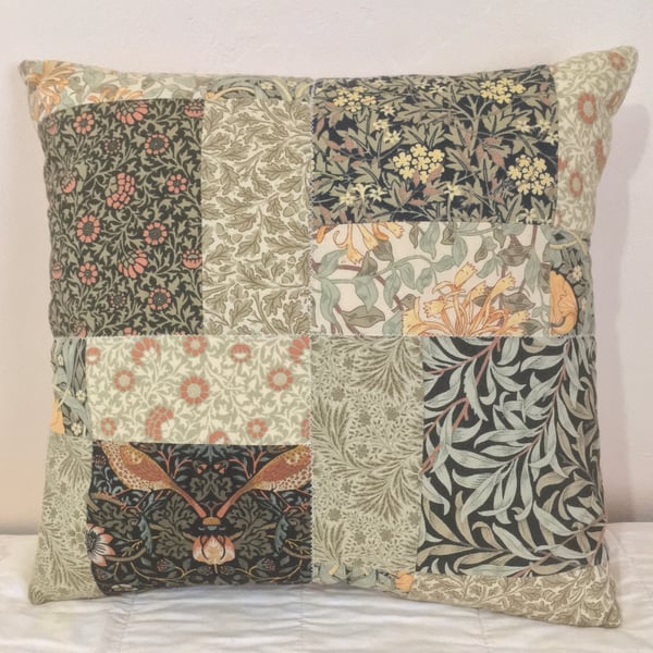 William Morris Patchwork Cushion Cover