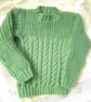 Child's Round Neck Cable and Fisherman's Rib Jumper, Gift Ideas for Children - Image 4