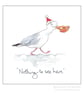 Seagull Mince Pie Stealer Card