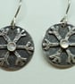 Snowflake Moonstone Drop Earrings  - Image 2