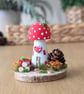 Handmade Wooden Toadstool Autumn Home Decor
