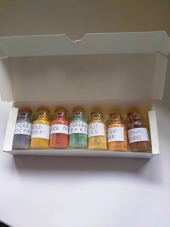  Set of seven Ochres for the natural artist