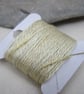 15m Natural Dye Light Weld Yellow Pure Silk Embroidery Thread - Image 2