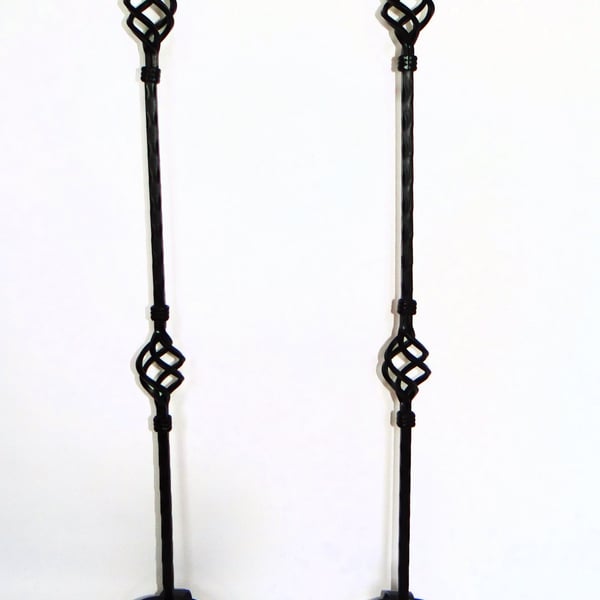 Wrought iron handmade traditional floor standing candle holders