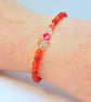 Mixed Agate Bracelet With Crystal Butterfly & Heart, Birthday Gifts For Her - Image 5