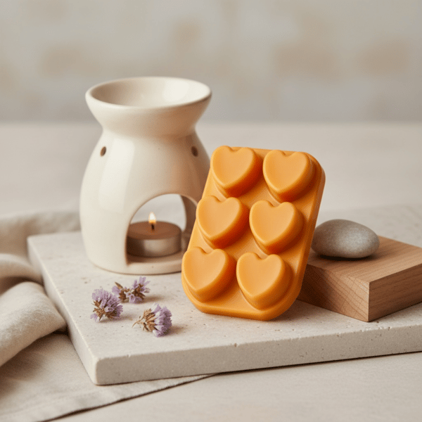 Mojave Owl Soy Wax Melts, 80g Heart Clamshell, Violet Magnolia Musk