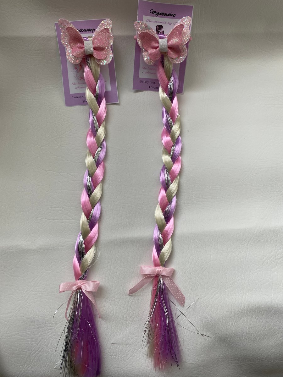 Handmade plaited butterfly bow