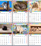 2027 Calendar Rats A4 Size Wall Hanging 