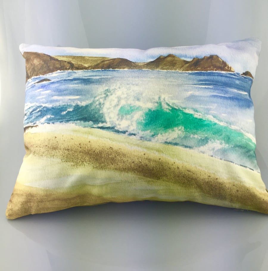 Watercolour Cushion, Art, soft furnishings 