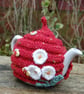 Beehive Tea cosy to fit a small 1 cup teapot, knitted tea cosy - wool rich yarn