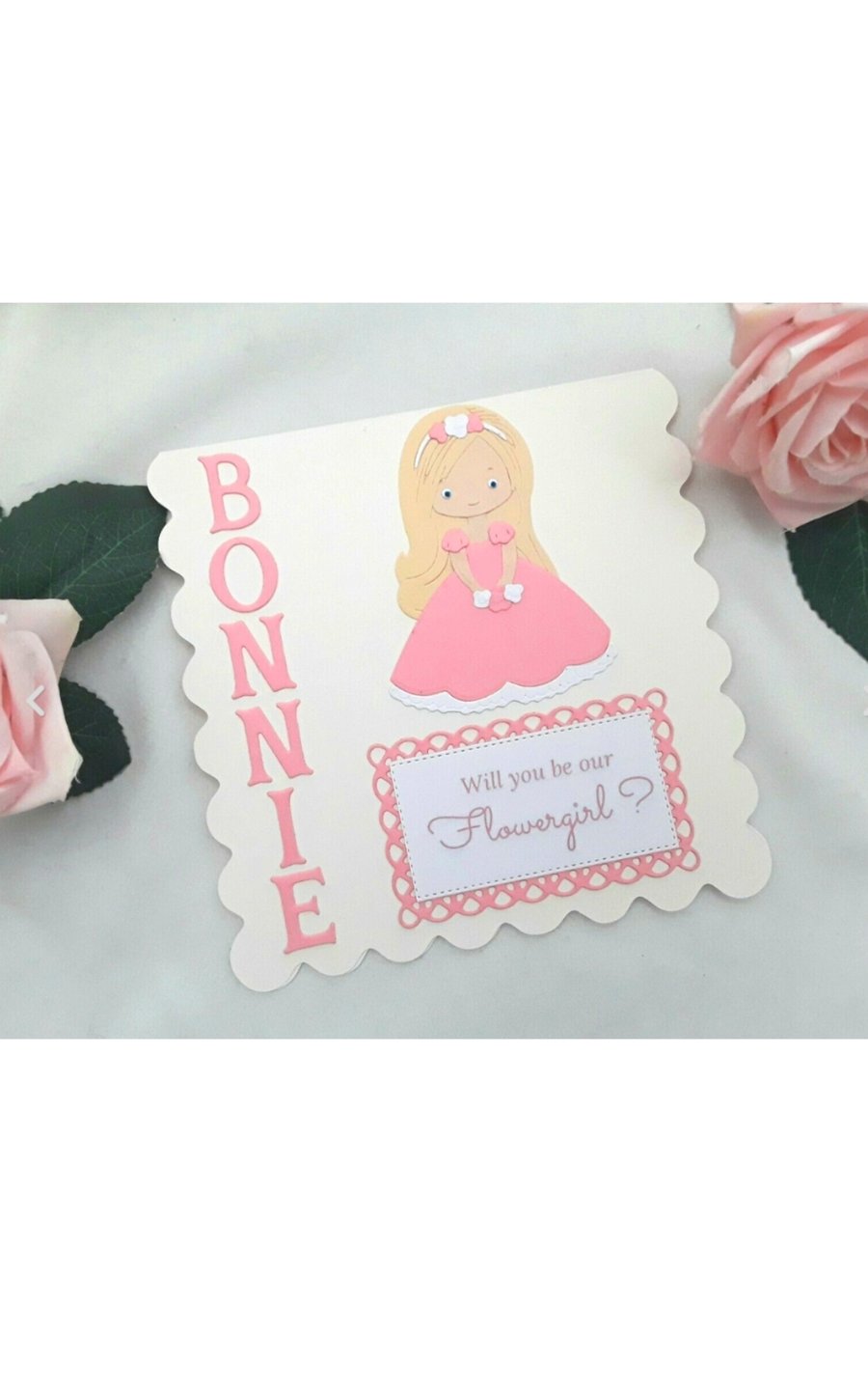 Personalised Will You Be My Flowergirl Card (various colours available)